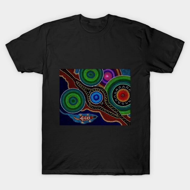 Platypus Playground T-Shirt by koorikicksart